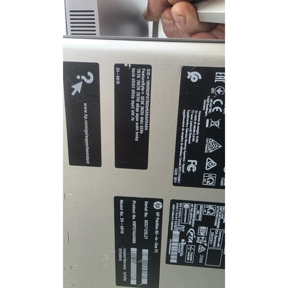 HP All-in-One Computer Pavilion V8P37AA#ABA AMD No Power Supply As Is